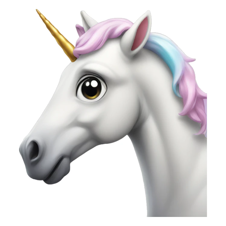 Unicorn blowing kiss sticker