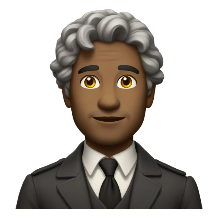 newton  full body realistic perfect face standing sticker