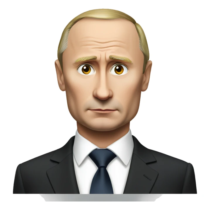 Serious Putin in suit sticker