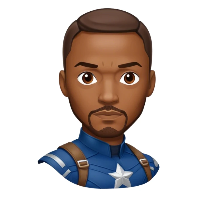 Anthony Mackie Captain America sticker