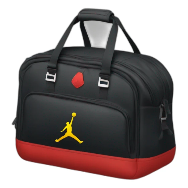 Ahopping bag with jordan logo sticker