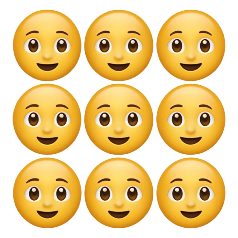 Emoji, yellow round teasing smile sticker