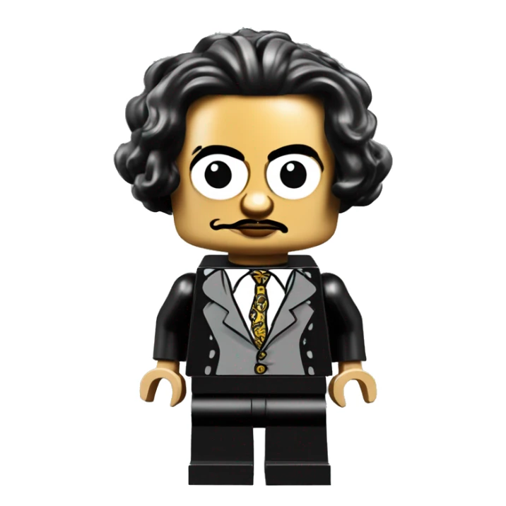 salvador dali lego full body sticker