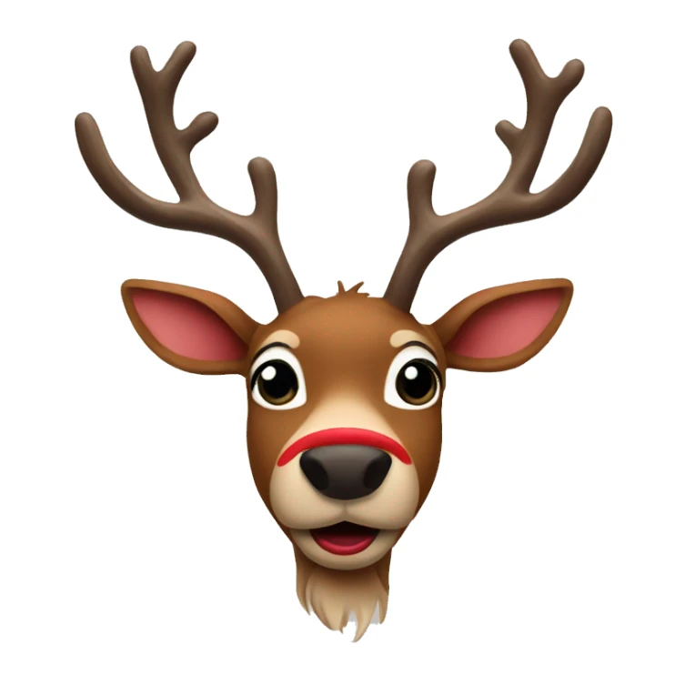rudolf red nose reindeer  sticker