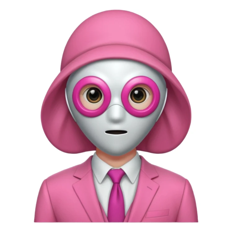 quid Game Guard — Circle mask (pink suit) sticker