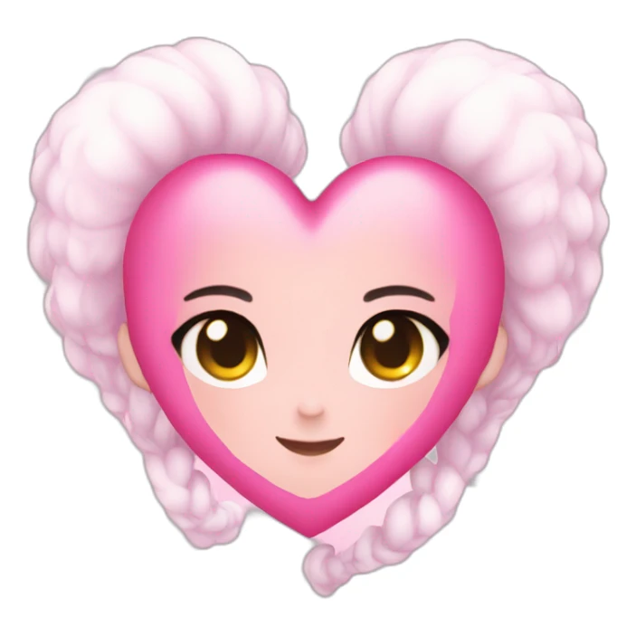 Pink heart Magical girls sticker
