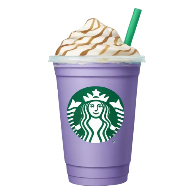 Lavender Starbucks iced coffee  sticker