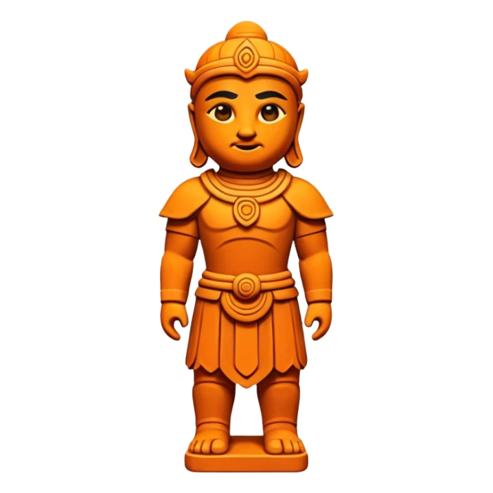 Terracotta guardian,Museum Statues. sticker