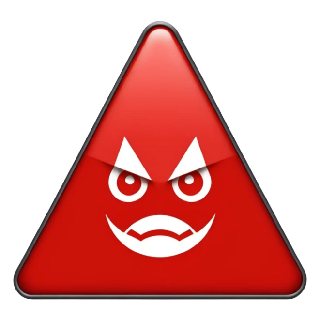 symbol of danger sticker