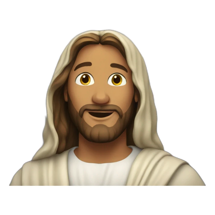 Jesus loving the world  sticker