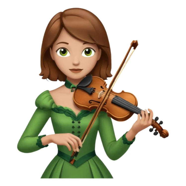 GREEN HULK FEMALE VIOLINIST sticker