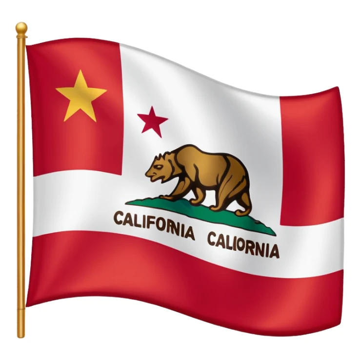 California flag sticker