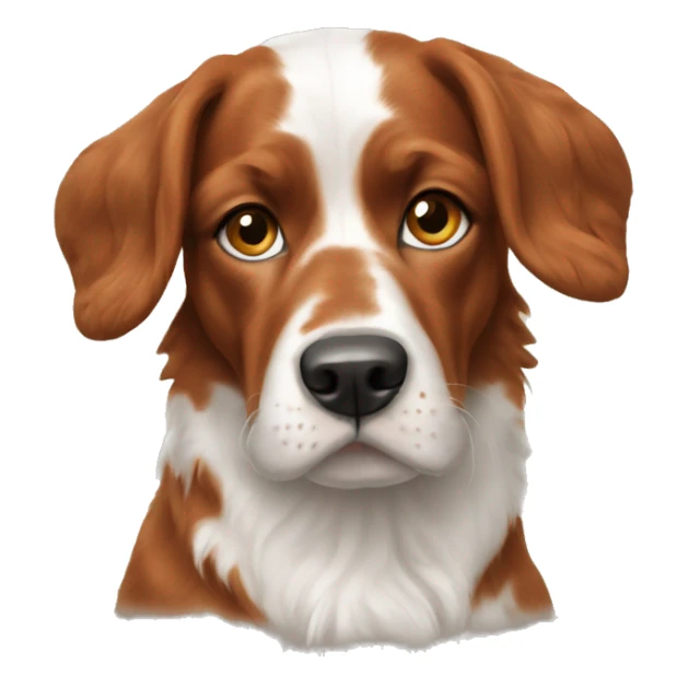 French Brittany dog sticker