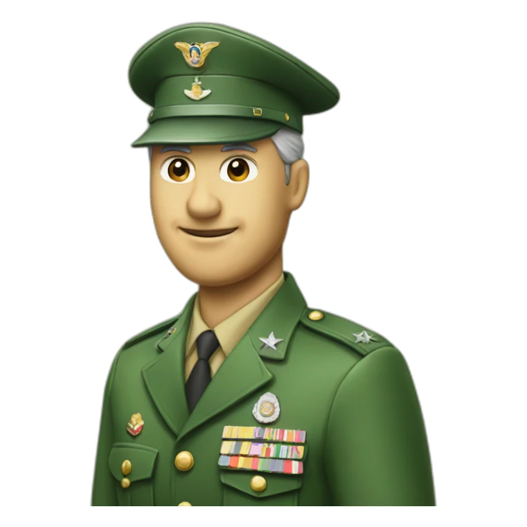 green old ford falcon with militar hat sticker