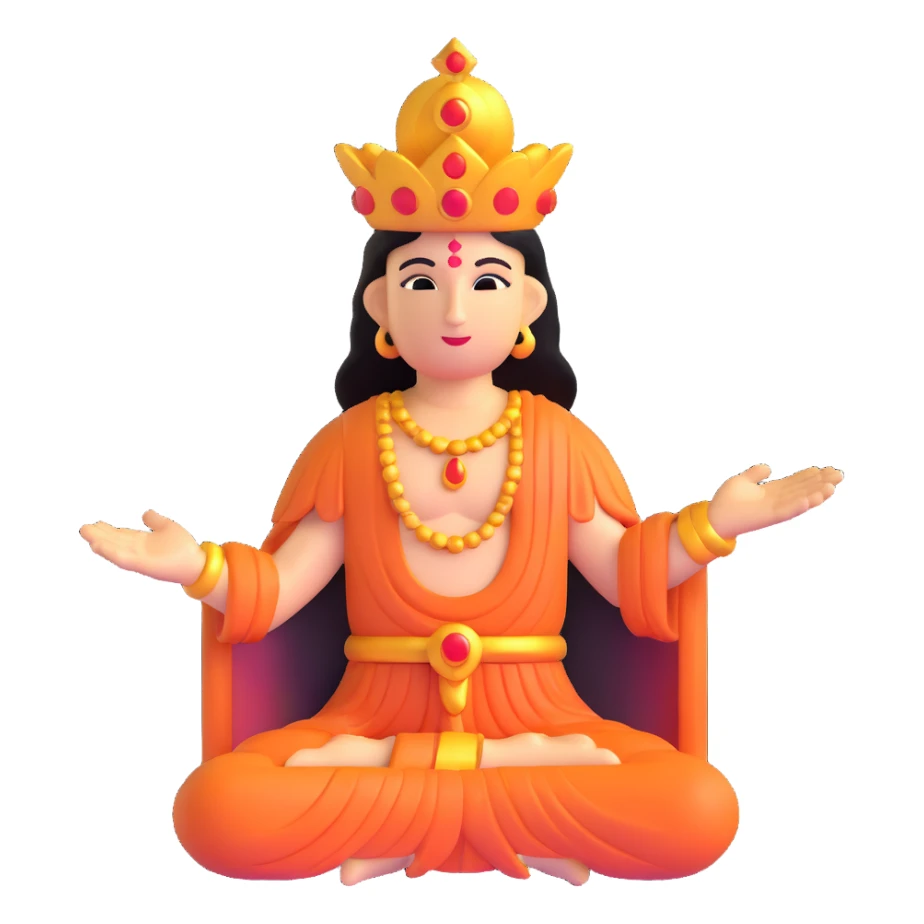 deceased deity with divine light fading sticker