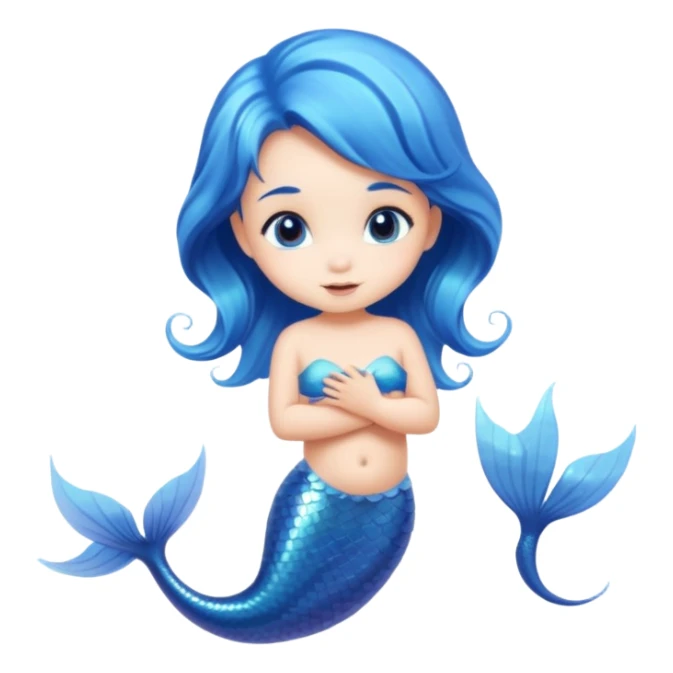 small baby mermaid  sticker