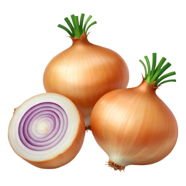 small dices of onion sticker
