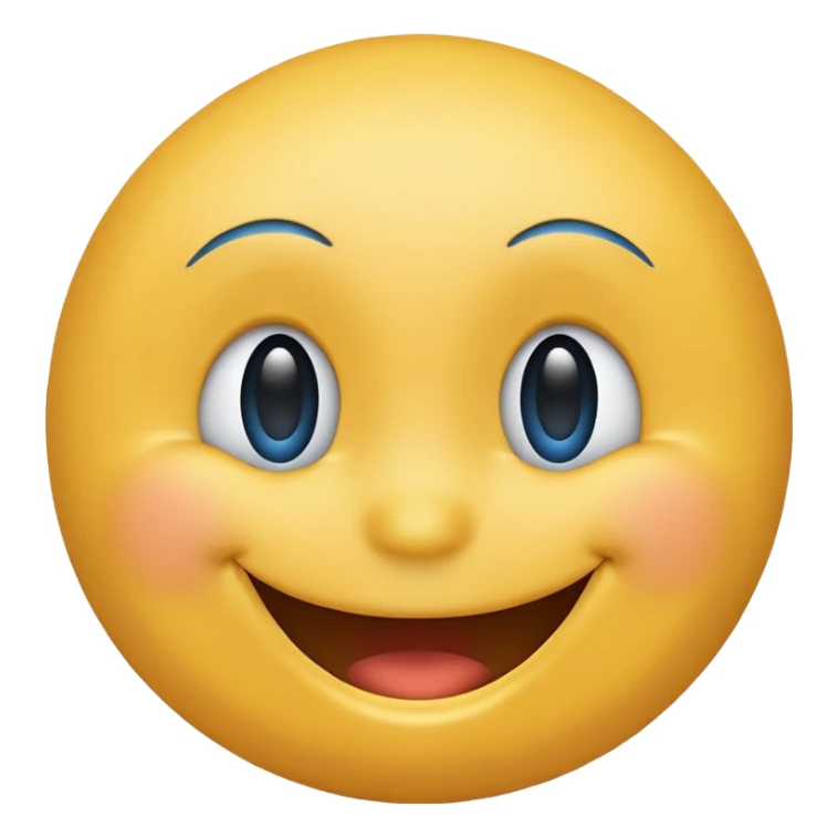 happy smiliee with blue color sticker