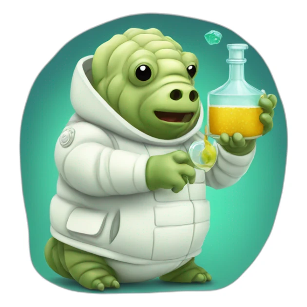 tardigrade doing shots of tequila sticker