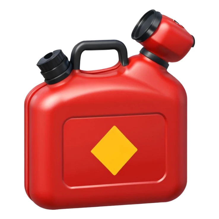 2d red gas can ios emoji black lid sticker