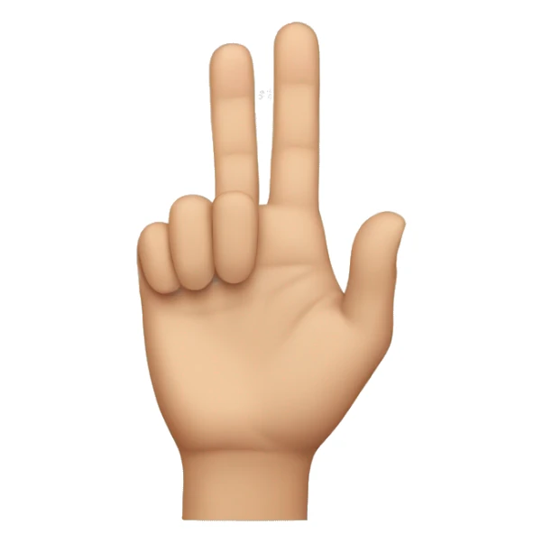 Holding finger  sticker