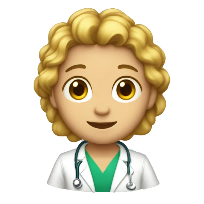 León vestido de medico sticker