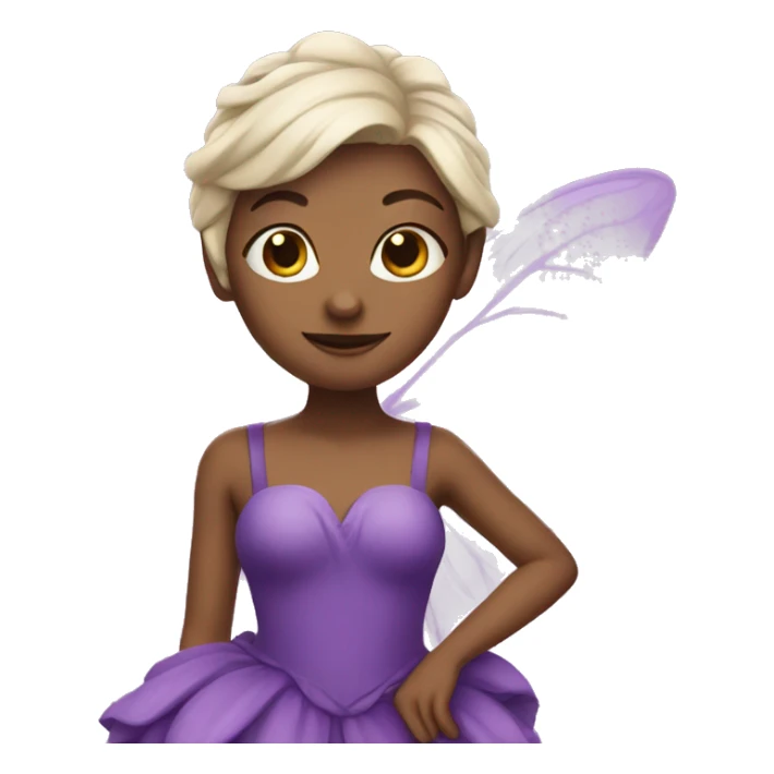 fairy with purple dress sticker