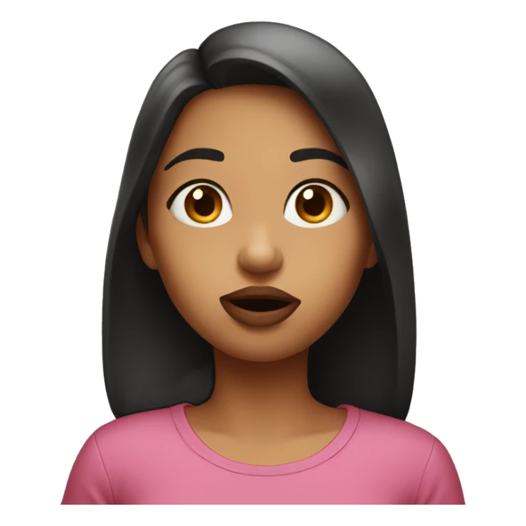 Girl blows a kiss sticker