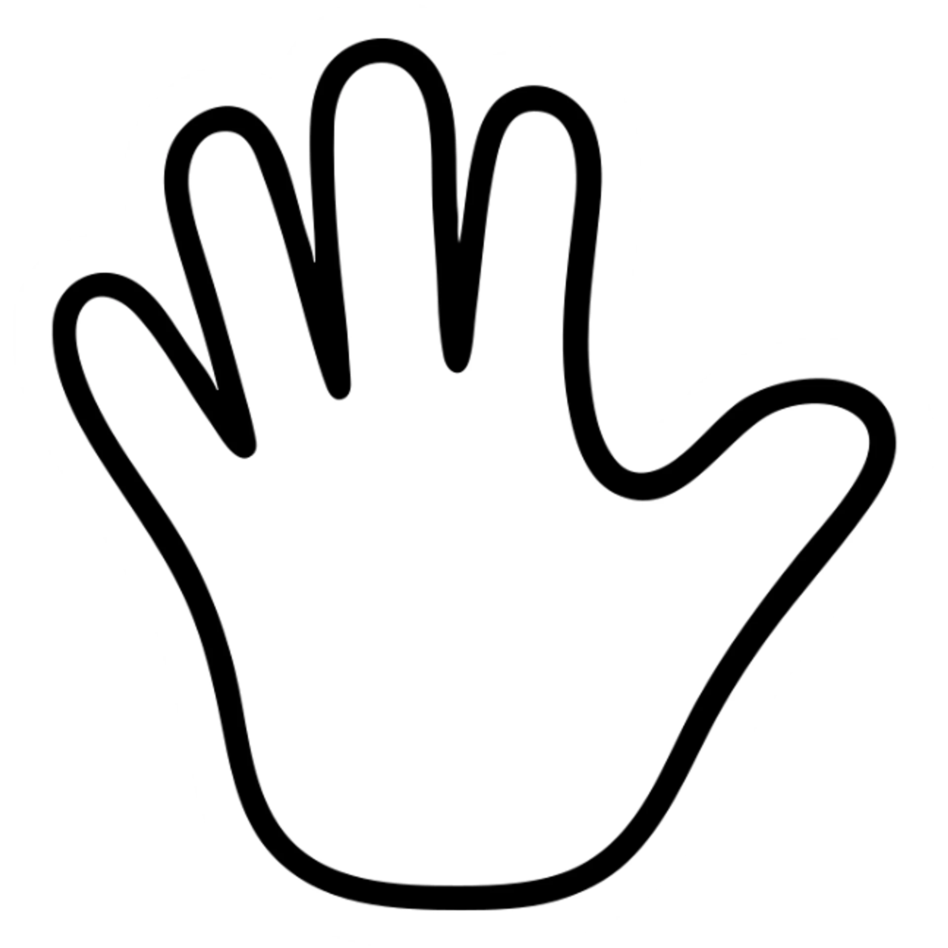 life icon, hand-drawn black outlined style sticker