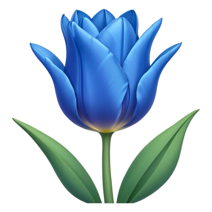 Emoji de tulipán azul sticker
