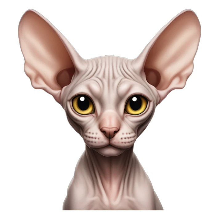 hairless sphynx cat sticker