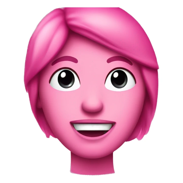 The word “ok” in hot pink sticker