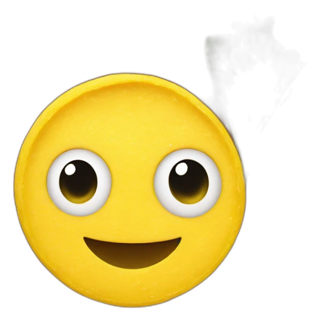 Polenta in round wood plate sticker