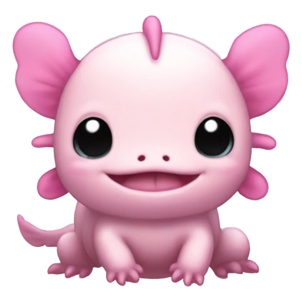 pink cute axolotl stitch sanrio sticker