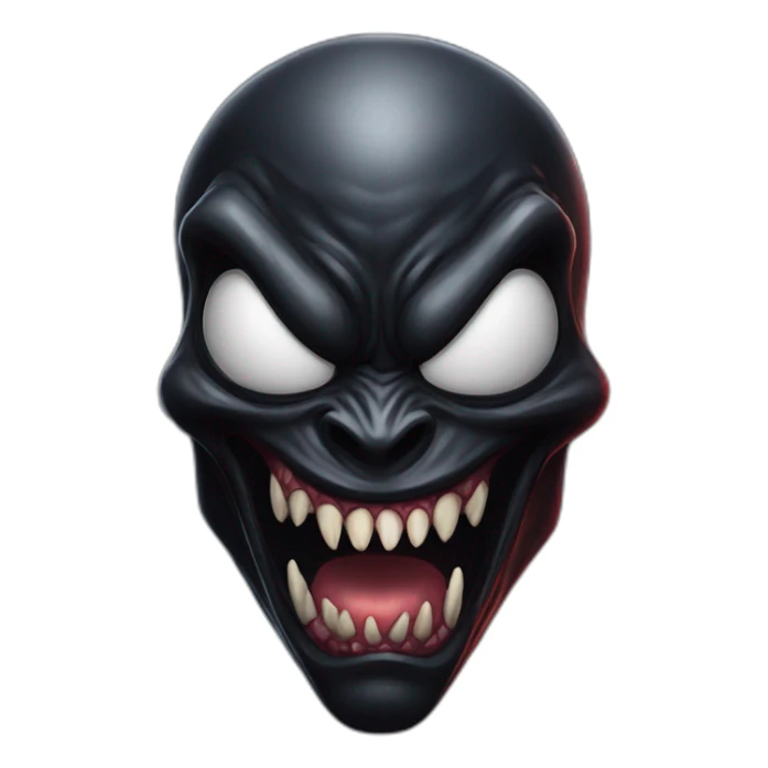 venom avec un visage de demon sticker