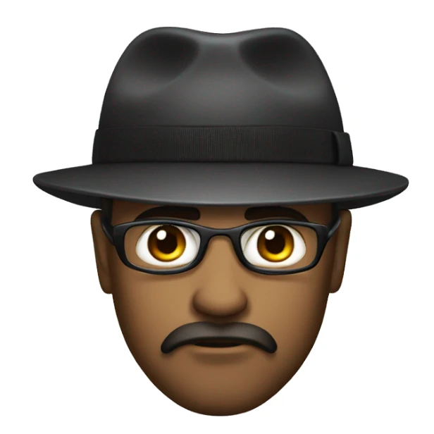 photorealistic serious spy sticker