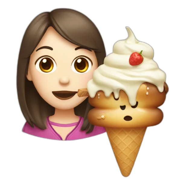 chinese with ice cream sticker