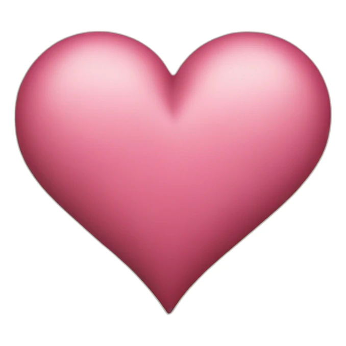 Heart with letter “V” in it sticker