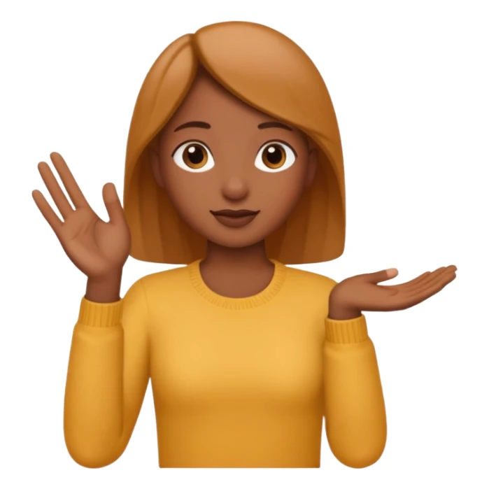 ASL Alphabet B sticker