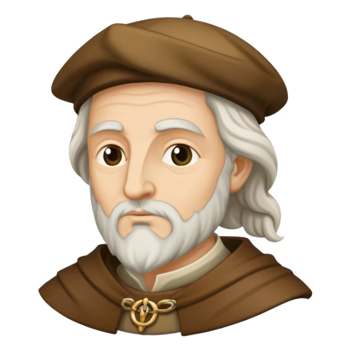 Old English Medieval poet sticker