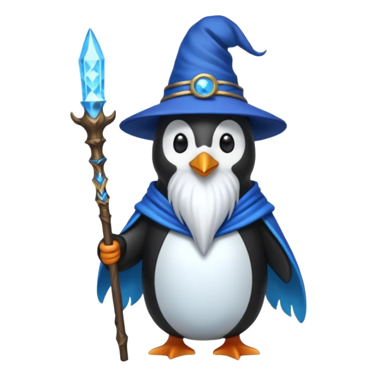 Penguin Wizard sticker