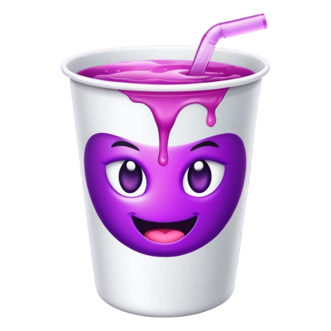 Cup with dirty sprite logo sticker
