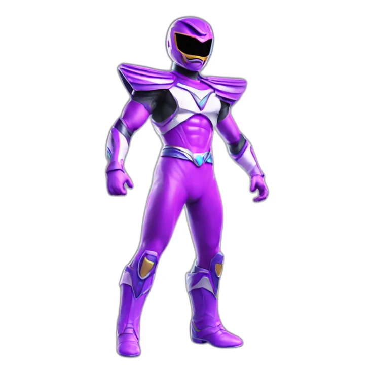 ultraviolet Power ranger full body sticker