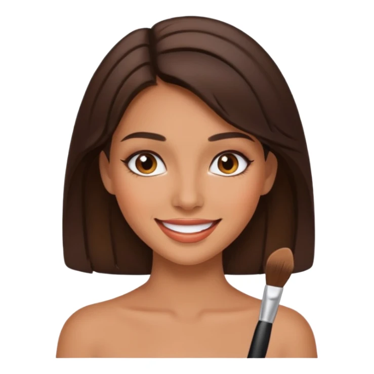 sexy girl makeup brunette sticker