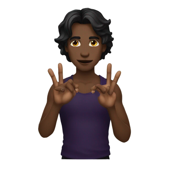 Young vamp life hand sign sticker