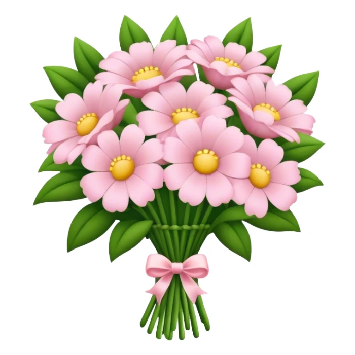 pale pink flower bouquet  sticker