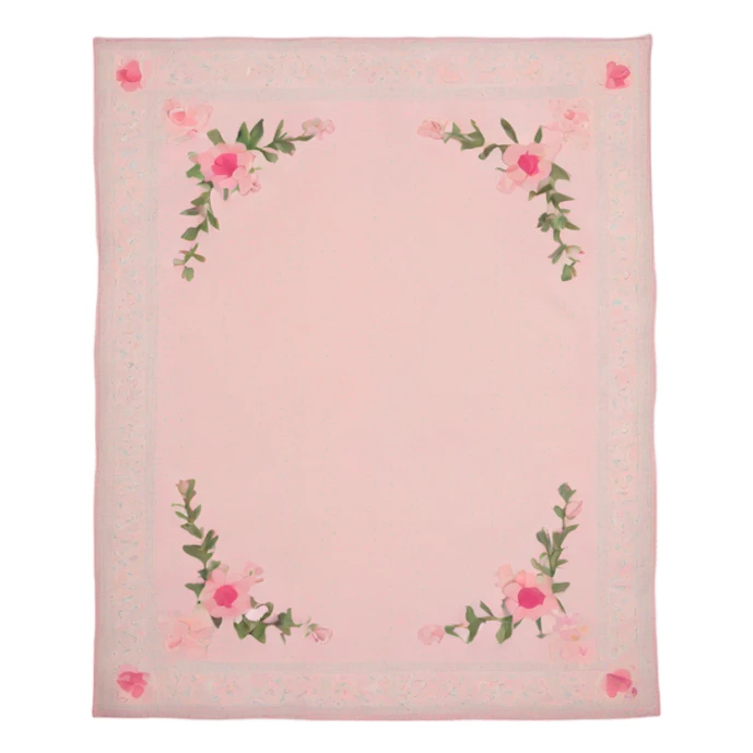 light pink muslim prayer mat with pink flowers  sticker