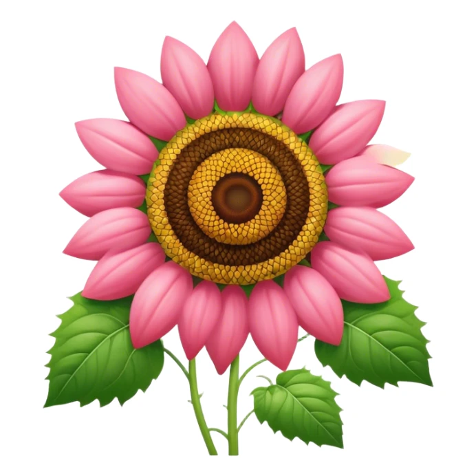 Girasol rosado con fresas  sticker