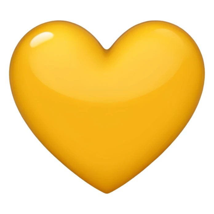 Dark Yellow Heart Emoji sticker