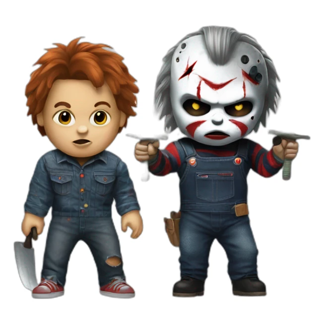 Friday the 13th and chucky sticker